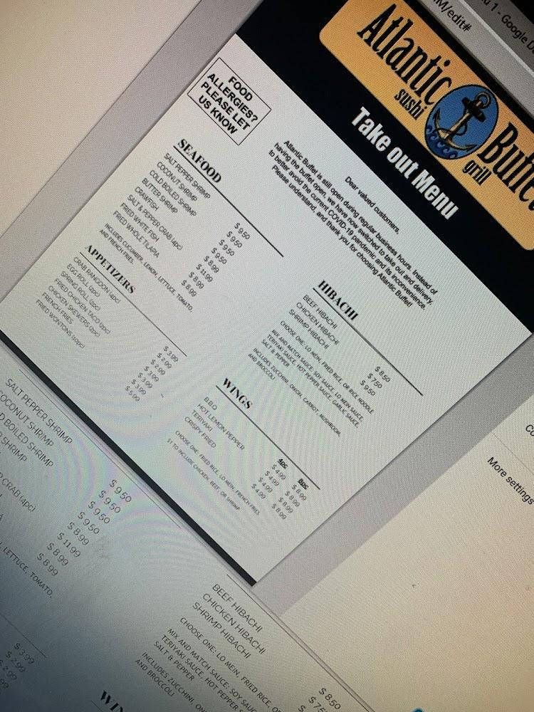 Atlantic Buffet Menu image 4